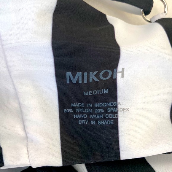 Mikoh top black and white stripe size medium - Picture 3 of 3